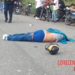 Collision with combine harvester tore off motorcyclist's face