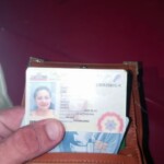 Female victim of traffic accident