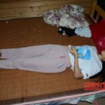 Initial forensic examination of strangled Chinese woman