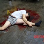 Suicidal jumper after impact from roof of skyscraper