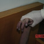 Young Chinese woman hanged herself from the window frame