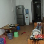 Young Chinese woman hanged herself from the window frame