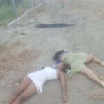 Two young women executed on dirt road