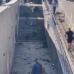 4 dead after Mercedes crashed into pedestrian underpass