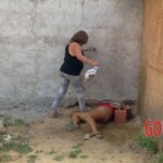 Woman found half-naked and murdered