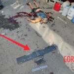 Aftermath of drone strike on city of Tokmak