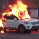 Man burned alive inside his car