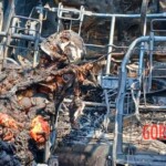 Man burned alive inside his car