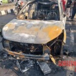Man burned alive inside his car