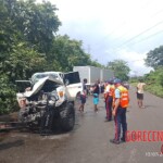 Pickup truck and heavy truck collision leaves two dead