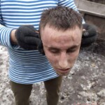 Severed head of Ukrainian soldier as war trophy