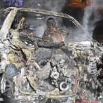 Six young people burned to death in BMW crash