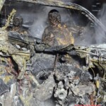 Six young people burned to death in BMW crash