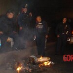 Woman burst into flames on street