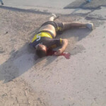 Bandit struck by car while attempting to rob motorcycle