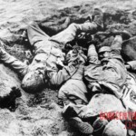 Fallen Japanese soldiers in Battle of Iwo Jima