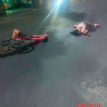 Speeding motorcycle strikes and kills woman