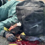 Concrete mixer truck crushed his head
