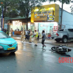 Delivery driver dies after pickup truck hits motorcycle