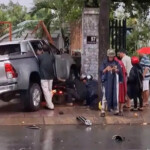 Delivery driver dies after pickup truck hits motorcycle