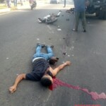 Two dead after motorcycle crashes into military truck