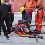 Worker's thigh crushed by heavy machinery