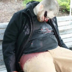 Young man shot himself in head on park bench