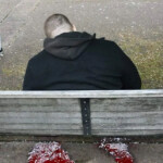 Young man shot himself in head on park bench