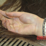 Initial examination of female suicide victim