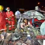 Two female university students died in head-on collision with truck