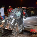 Two female university students died in head-on collision with truck