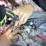 Two female university students died in head-on collision with truck